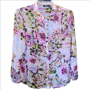NWT'S A.N.A. FLORAL BLOUSE